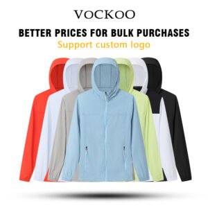Lightweight sun protection clothing, custom printed logo work clothes, outdoor team building long-sleeved jacket