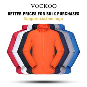 Stand collar outdoor thin windbreaker custom logo waterproof and windproof work clothes jacket