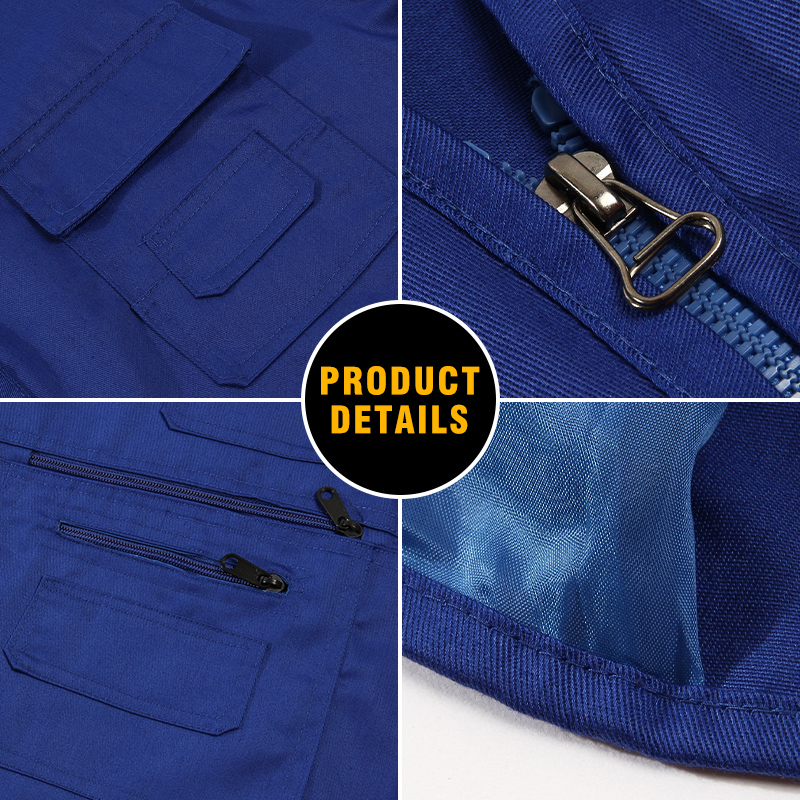 Multi-pocket work vest custom logo photography media crew vest printed name - Image 4